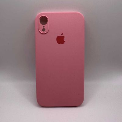 Чохол Silicone Case Square Full Camera Protective (AA) для Apple iPhone XR (6.1) (Рожевий / Light pink) 40233* 40233 Чехол