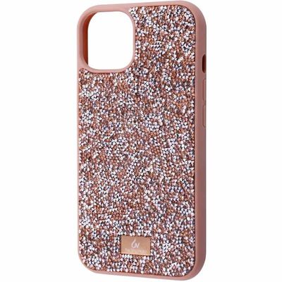 TPU чехол Bling World Rock Diamond для Apple iPhone 13 (6.1) (Розовый) 57518 57518* Чехол