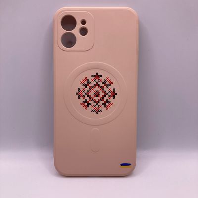 Чохол WAVE Ukraine Edition Case with MagSafe iPhone 12 (vyshyvanka shirt/pink sand) 36775 36775* 36775 Чехол