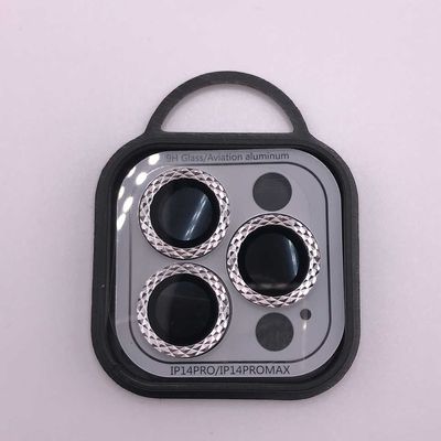 Захисне скло Metal Shine на камеру (в упак.) для Apple iPhone 14 Pro (6.1) / 14 Pro Max (6.7) (Срібний / Silver) 62933 Стекло