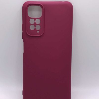 Чохол Silicone Cover Lakshmi Full Camera (A) для Xiaomi Redmi Note 11 (Global) / Note 11S (Бордовий / Marsala) Чехол