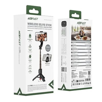 Селфі-монопод  selfie stick with automatic tripod E43 |0.63m, 10m remote| 22151 ACEFAST