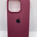 Silicone Case Full Protective (AA) для Apple iPhone 14 Pro (6.1) (Бордовый / Plum) 55730 Чехол