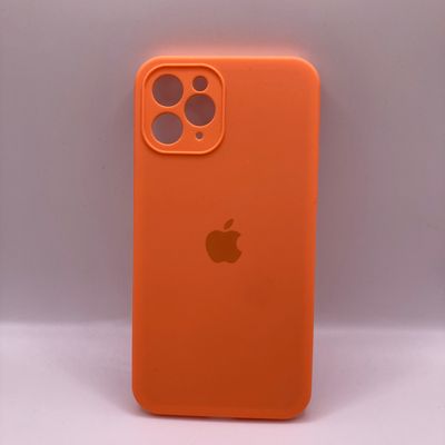 11 pro  Silicone Case Square Full Camera Protective (AA) для Apple iPhone 11 Pro (5.8) (Оранжевый / Papaya)* Чехол