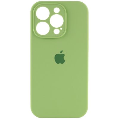 Чохол Silicone Case Full Camera Protective (AA) для Apple iPhone 13 Pro Max (6.7) (Мятний / Mint)* Чехол