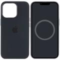Чохол Silicone case (AAA) full with Magsafe and Animation для Apple iPhone 14 (6.1) (Чорний / Midnight) 72055 72055