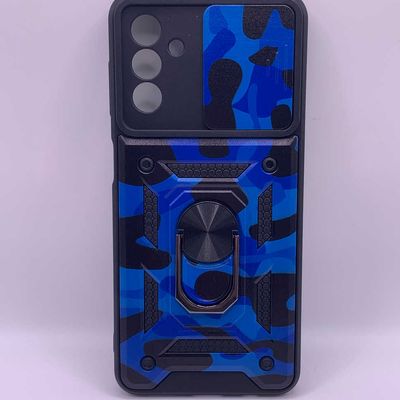 Ударостійкий чохол Camshield Serge Ring Camo для Samsung Galaxy A04s (Синій / Army Blue) 57628 Чехол