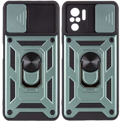 Ударостійкий чохол Camshield Serge Ring для Xiaomi Redmi Note 10 / Note 10s / Poco M5s (Зелений) 47755 Чехол