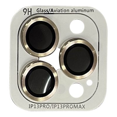 Захисне склоMetal Classic на камеру (в упак.) для Apple iPhone 13 Pro / 13 Pro Max (Золотой / Gold) 51798 Китай