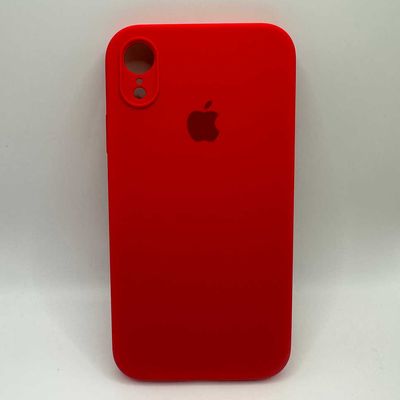 Чохол Silicone Case Square Full Camera Protective (AA) для Apple iPhone XR (6.1) (Червоний / Red) 40233 red 40233 Чехол