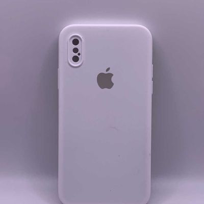 Чохол Silicone Case Square Full Camera Protective (AA) для Apple iPhone XS / X (5.8) (Білий / White) 40231* 40231* Чехол