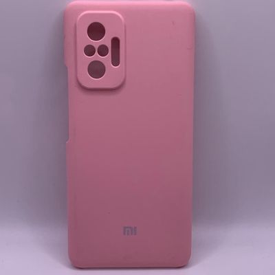 Чохол Silicone Cover Full Camera (AAA) для Xiaomi Redmi Note 10 Pro / 10 Pro Max (Рожевий / Light pink) 48214 Китай