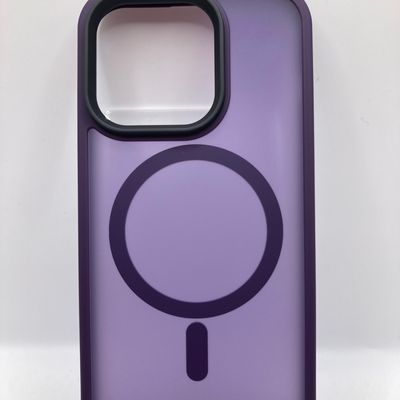 TPU+PC чохол Metal Buttons with MagSafe Colorful для Apple iPhone 14 Pro (6.1) (Темно-фіолетовий) 64754 64754* Чехол