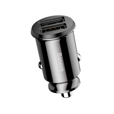 Автомобильное ЗУ  Grain 3.1A 2USB (black) 81033 Baseus