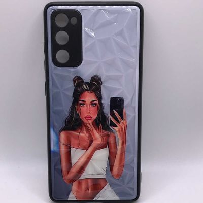 TPU+PC чехол Prisma Ladies для Samsung Galaxy S20 FE (Black in White) 41999 41999* Чехол