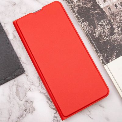 Шкіряний чохол книжка GETMAN Elegant (PU) для Xiaomi Redmi 12 (Червоний) 65810 Чехол