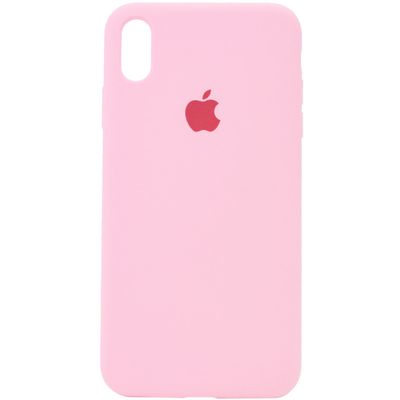 Товар з уцінкою Чохол IPhone  Xs silicon case ярко рожевий ВИГОРІВ 77848