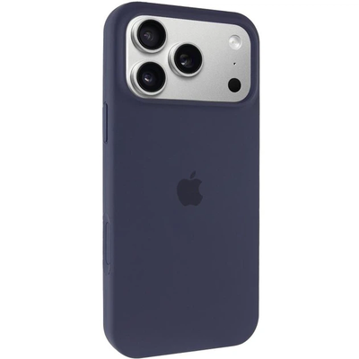 Чохол Silicone Case Full Camera Protective (AA) для Apple iPhone 17 Pro Max (6.9) (Темно-синій / Midnight blue) 00082644 Чехол