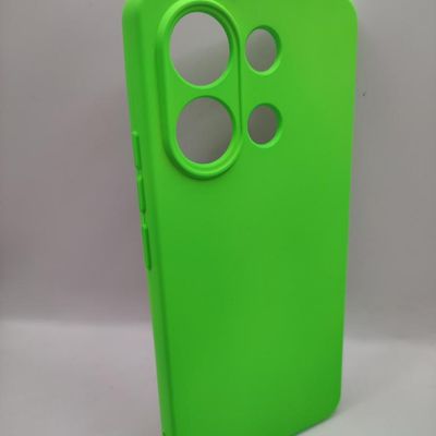 Чохол Silicone Cover Lakshmi Full Camera (A) для Xiaomi Redmi Note 13 4G (Салатовий / Neon Green) 69964 Чехол