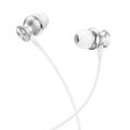 Навушники M106 Fountain metal with mic (silver) 39187 Hoco