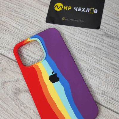 Чохол IPhone 13 Pro Sillicone cover Full Rainbow pride 76226 Чехол