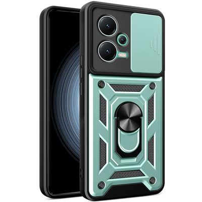 Ударостійкий чохол Camshield Serge Ring для Xiaomi Redmi 12 / Poco M6 Pro 5G (Зелений) 65950 Чехол