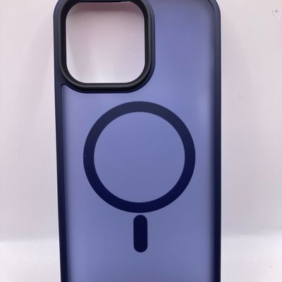 TPU+PC чохол Metal Buttons with MagSafe Colorful для Apple iPhone 14 Pro Max (6.7) (Синій) 64755 64755* Чехол