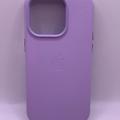 Шкіряний чохол Leather Case (AA Plus) with MagSafe для Apple iPhone 14 Pro (6.1) (Elegant purple) 57475 57475* 57475
