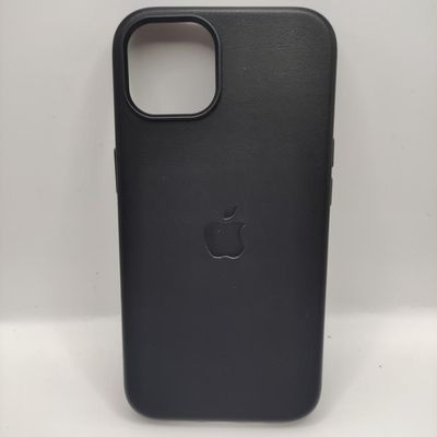 Шкіряний чохол Leather Case (AAA) with MagSafe and Animation для Apple iPhone 13 (6.1) (Midnight) 57151 57151* 57151
