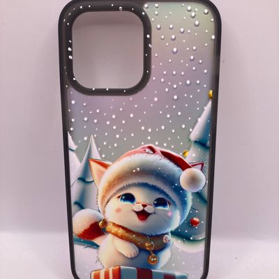 Чохол WAVE Snowy animals Matte Gradient (Nprint) iPhone 14 Pro Max (kitty (black)) 1326 1326* 1326 Чехол