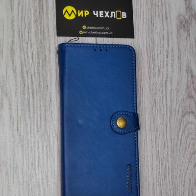 Шкіряний чохол книжка GETMAN Gallant (PU) для Xiaomi Redmi Note 9s / Note 9 Pro / Note 9 Pro Max (Синій) 35723 Чехол