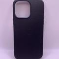 Шкіряний чохол Leather Case (AA Plus) with MagSafe для Apple iPhone 14 Pro Max (6.7) (Black) 57476