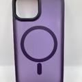 TPU+PC чохол Metal Buttons with MagSafe Colorful для Apple iPhone 15 (6.1) (Темно-фіолетовий) 65601 65601 Чехол
