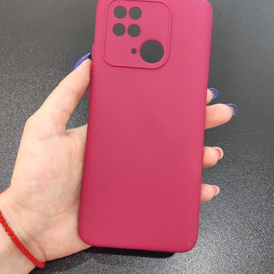 Чохол Silicone Cover Lakshmi Full Camera (A) для Xiaomi Redmi 10C (Бордовий / Marsala) 54934 Чехол