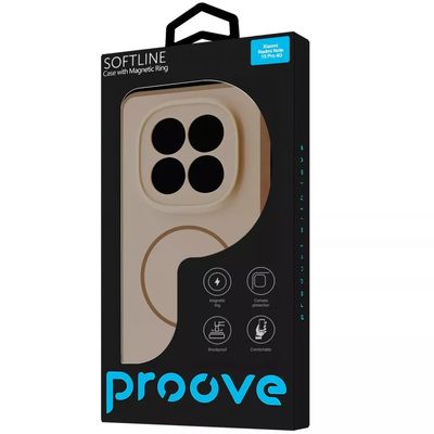 Чохол  Softline Case with Magnetic Ring Xiaomi Redmi Note 15 4G (black) 67743 Proove
