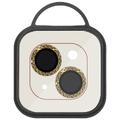 Захисне скло Metal Shine на камеру (в упак.) для Apple iPhone 14 (6.1) / 14 Plus (6.7) (Золотий / Gold) 62932 Стекло