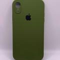 Чохол Silicone Case Square Full Camera Protective (AA) для Apple iPhone XR (6.1) (Зелений / Dark Olive) 40233* 40233 Чехол