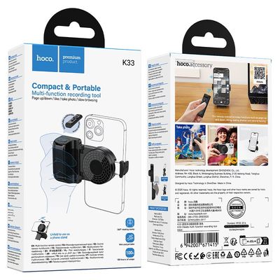 Багатофункціональний гаджет для керування камерою HOCO Oleada multi-function recording tool K33 |100h| 17645 Hoco
