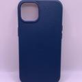 Шкіряний чохол Leather Case (AA Plus) with MagSafe для Apple iPhone 13 (6.1) (Indigo Blue) 57472