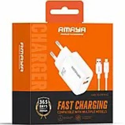 МЗП Amaya E231D PD25W+QC3.0 (1USB-A/1C) + кабель USB to Type-C (White) 00085632
