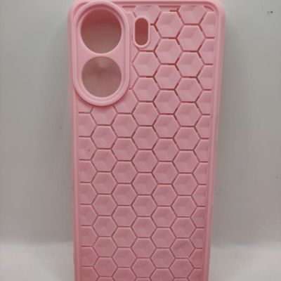 Чохол TPU Honeycomb для Xiaomi Redmi 13C / Poco C65 (Рожевий / Light pink) 72193