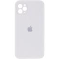 Чохол Silicone Case Square Full Camera Protective (AA) для Apple iPhone 11 Pro Max (6.5) (Білий / White) 00040236 Чехол