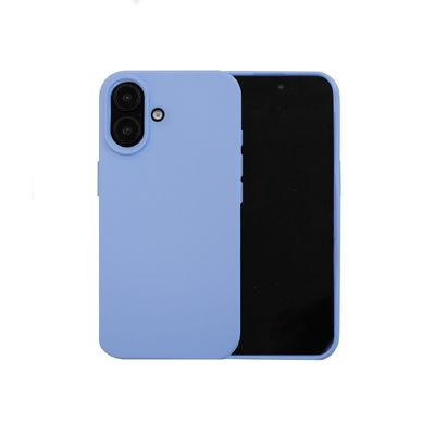 Чохол Silicone Case Full Protective (AA) для Apple iPhone 16 (6.1) (Блакитний / Lilac Blue) 00072975 00072975* Чехол