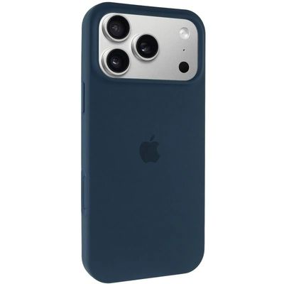 Чохол Silicone Case Full Protective (AA) для Apple iPhone 17 Pro (6.3) (Синій / Deep navy) 00081610 Чехол