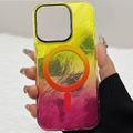 Чохол TPU Shiny Mountain (MagFit) для Apple iPhone 15 Pro Max (6.7) (Yellow / Pink) 00077654 00077654* Чехол