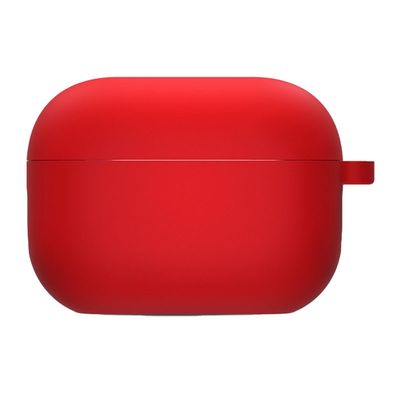 Силіконовий футляр з мікрофіброю для навушників Airpods Pro 2 / Pro (Червоний / Red) 57648 Чохли на навушники