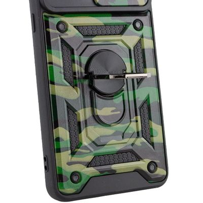 Ударопрочный чехол Camshield Serge Ring Camo для Samsung Galaxy A04 (Зеленый / Army Green) 57627 57627* Чехол