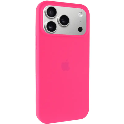 Чохол Silicone Case Full Protective (AA) для Apple iPhone 17 Pro Max (6.9) (Рожевий / Barbie pink) 00081611 00081611* Чехол
