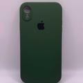 Чохол Silicone Case Square Full Camera Protective (AA) для Apple iPhone XR (6.1) (Зелений / Army green) 40233 40233 Чехол