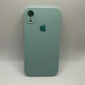 Чохол Silicone Case Square Full Camera Protective (AA) для Apple iPhone XR (6.1) (Бірюзовий / Turquoise) 40233* Чехол